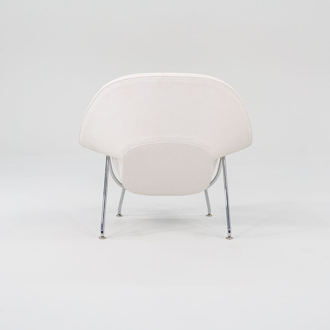 2022 Child-Size Womb Chair, Model 70LS by Eero Saarinen for Knoll in White Leather