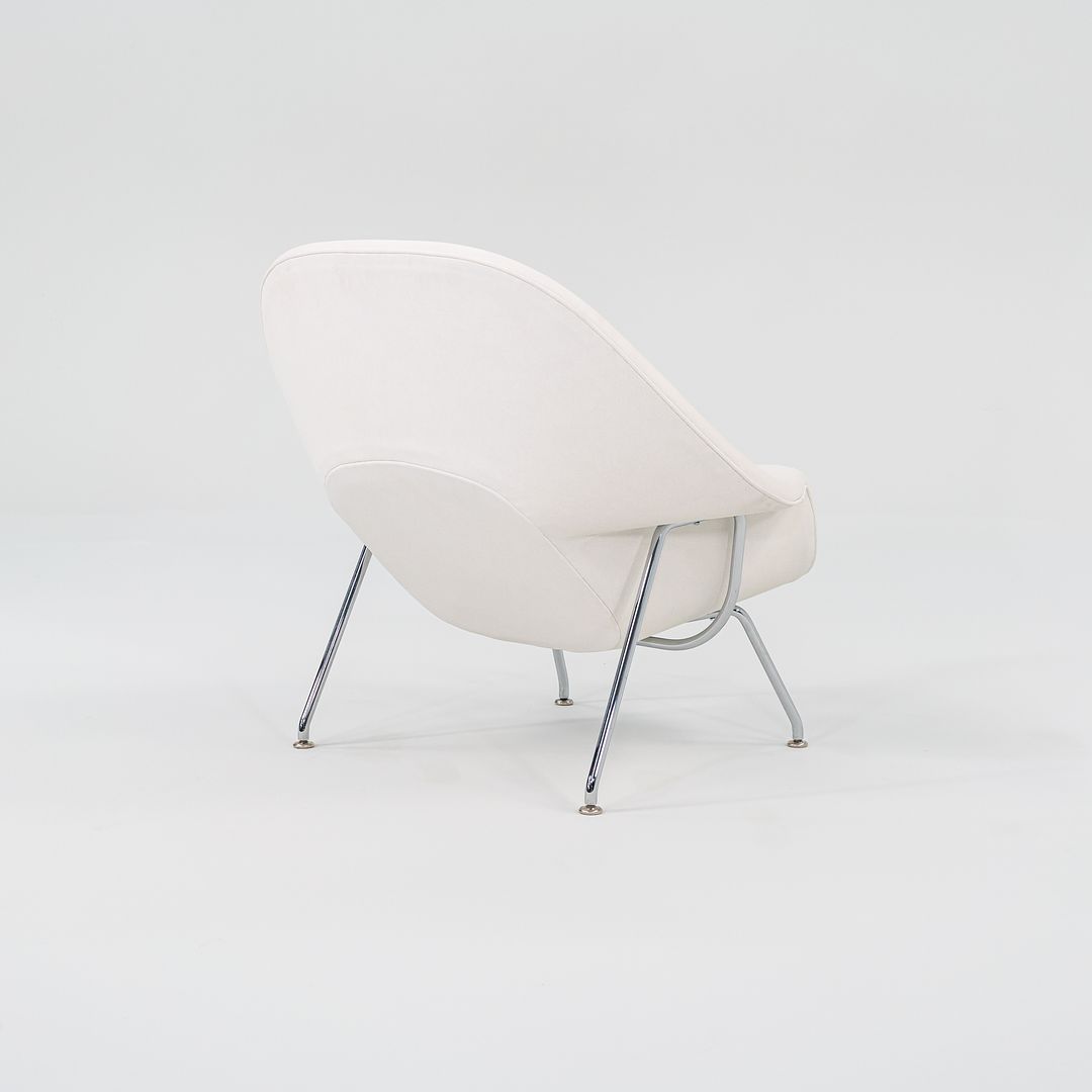 2022 Child-Size Womb Chair, Model 70LS by Eero Saarinen for Knoll in White Leather