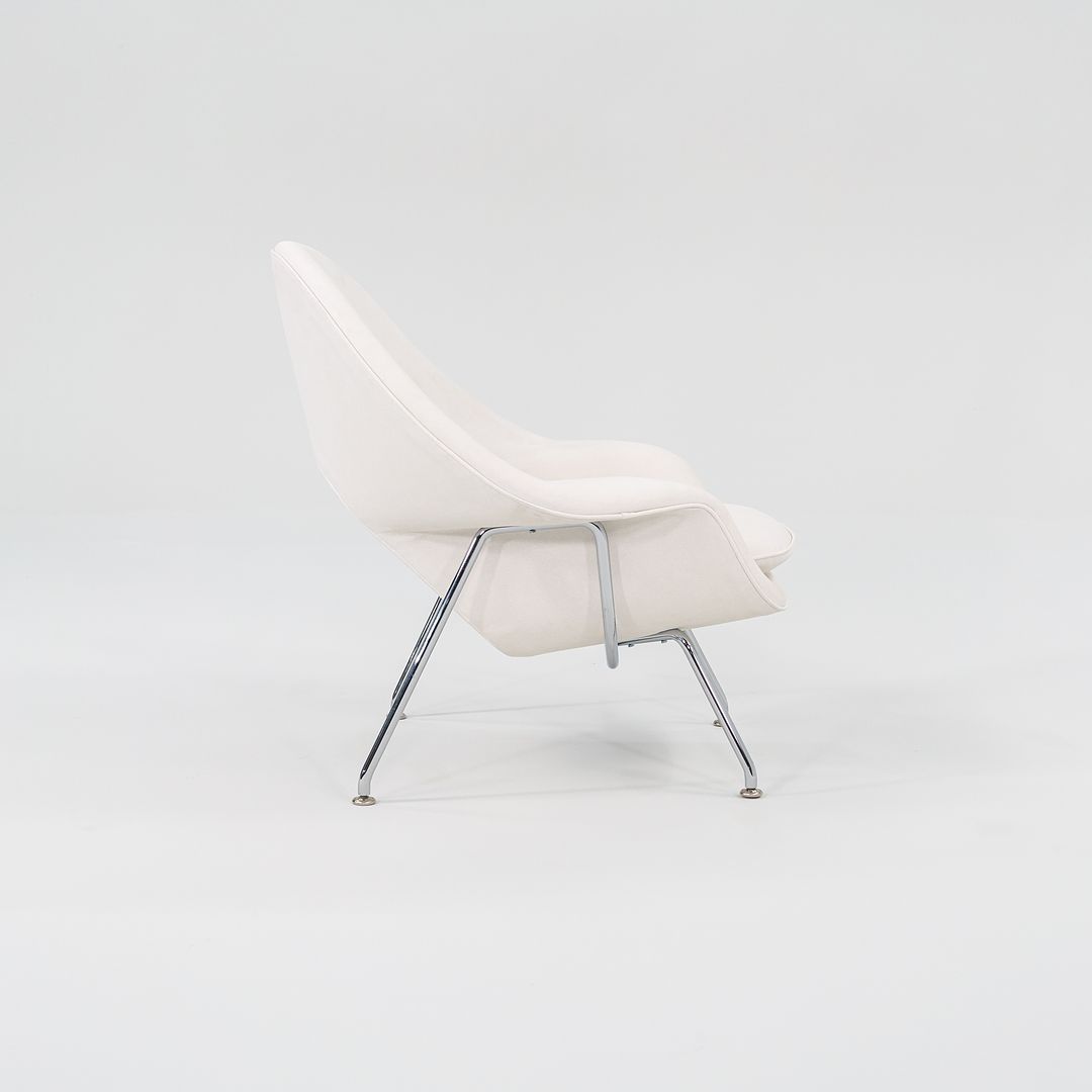 2022 Child-Size Womb Chair, Model 70LS by Eero Saarinen for Knoll in White Leather