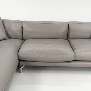 2018 Como Sectional Sofa by Giorgio Soressi for Design Within Reach in Grey Leather