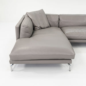 2018 Como Sectional Sofa by Giorgio Soressi for Design Within Reach in Grey Leather