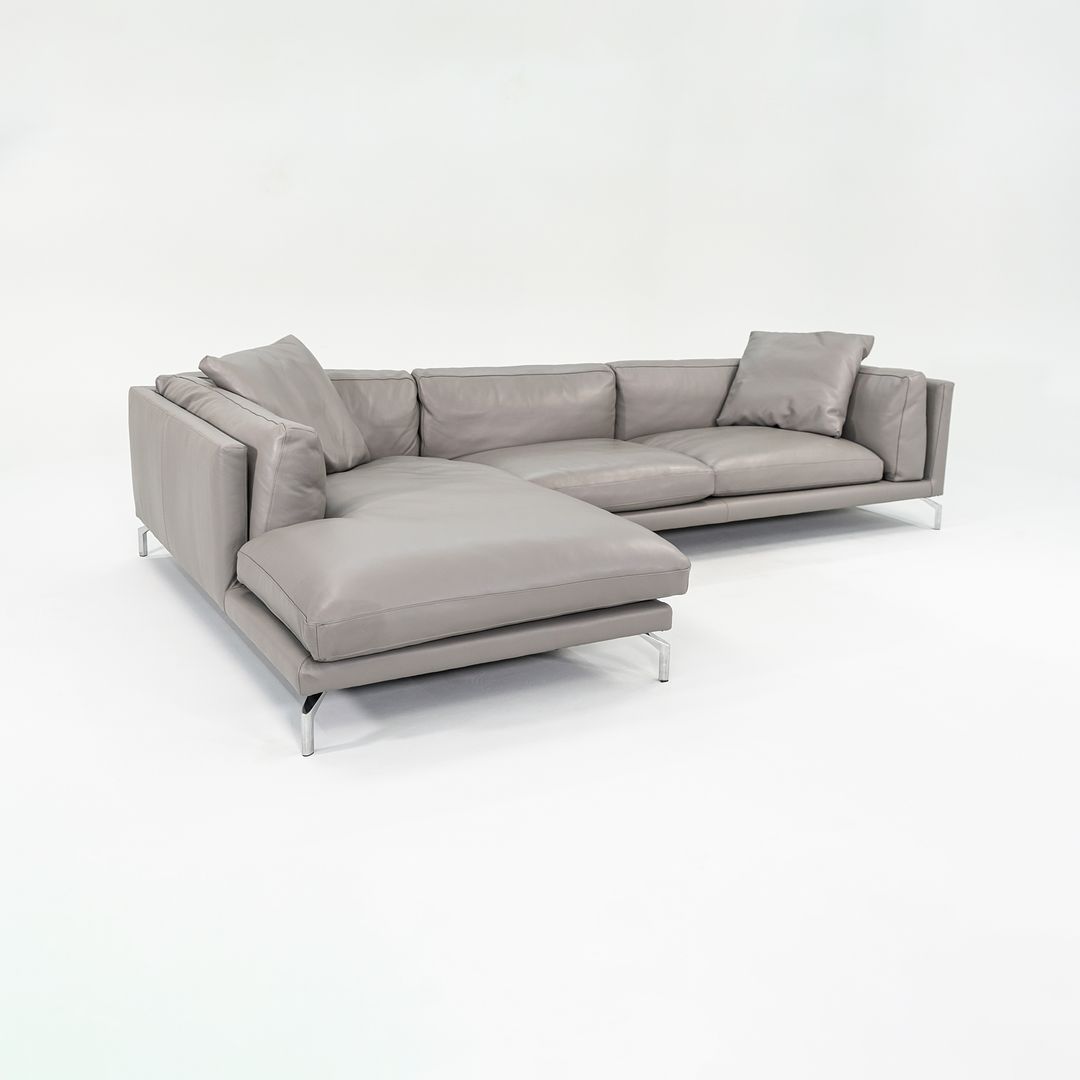 2018 Como Sectional Sofa by Giorgio Soressi for Design Within Reach in Grey Leather