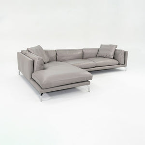 2018 Como Sectional Sofa by Giorgio Soressi for Design Within Reach in Grey Leather