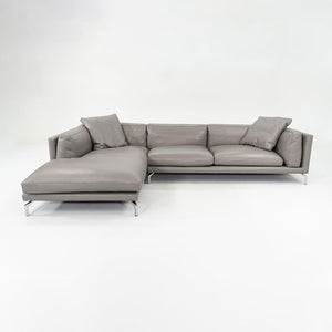 2018 Como Sectional Sofa by Giorgio Soressi for Design Within Reach in Grey Leather