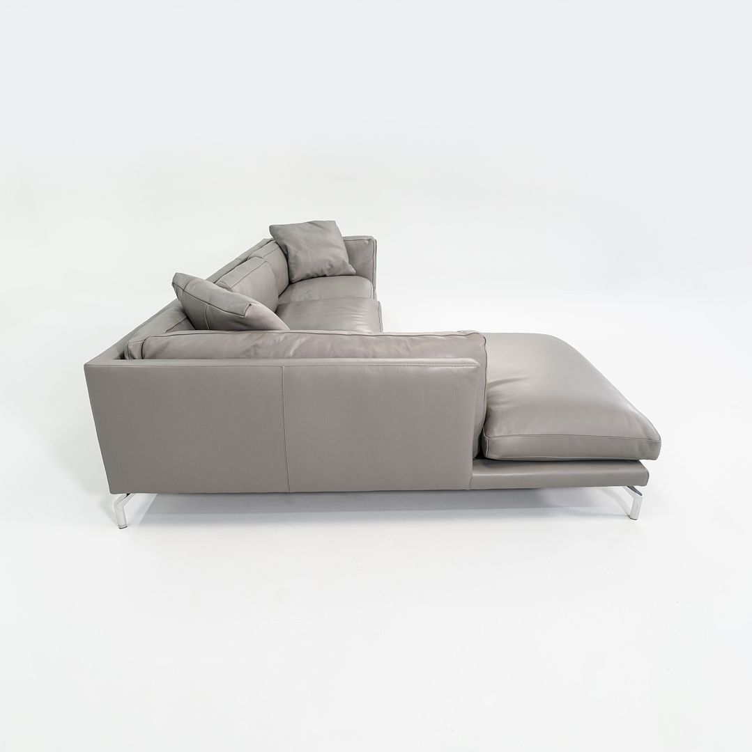 2018 Como Sectional Sofa by Giorgio Soressi for Design Within Reach in Grey Leather