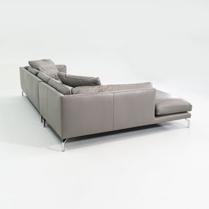 2018 Como Sectional Sofa by Giorgio Soressi for Design Within Reach in Grey Leather