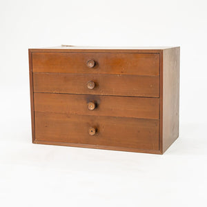 1954 BCS Four Drawer Cabinet, Model 4606 by George Nelson for Herman Miller in Walnut (without bench)