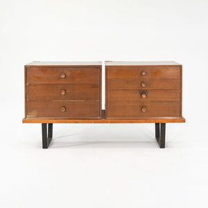 1954 BCS Four Drawer Cabinet, Model 4606 by George Nelson for Herman Miller in Walnut (without bench)