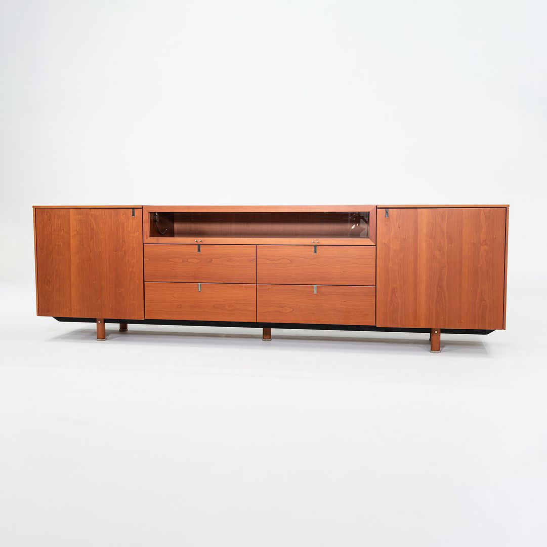 1990s ARCO / Poliform Cabinet in Cherry with Glass Case