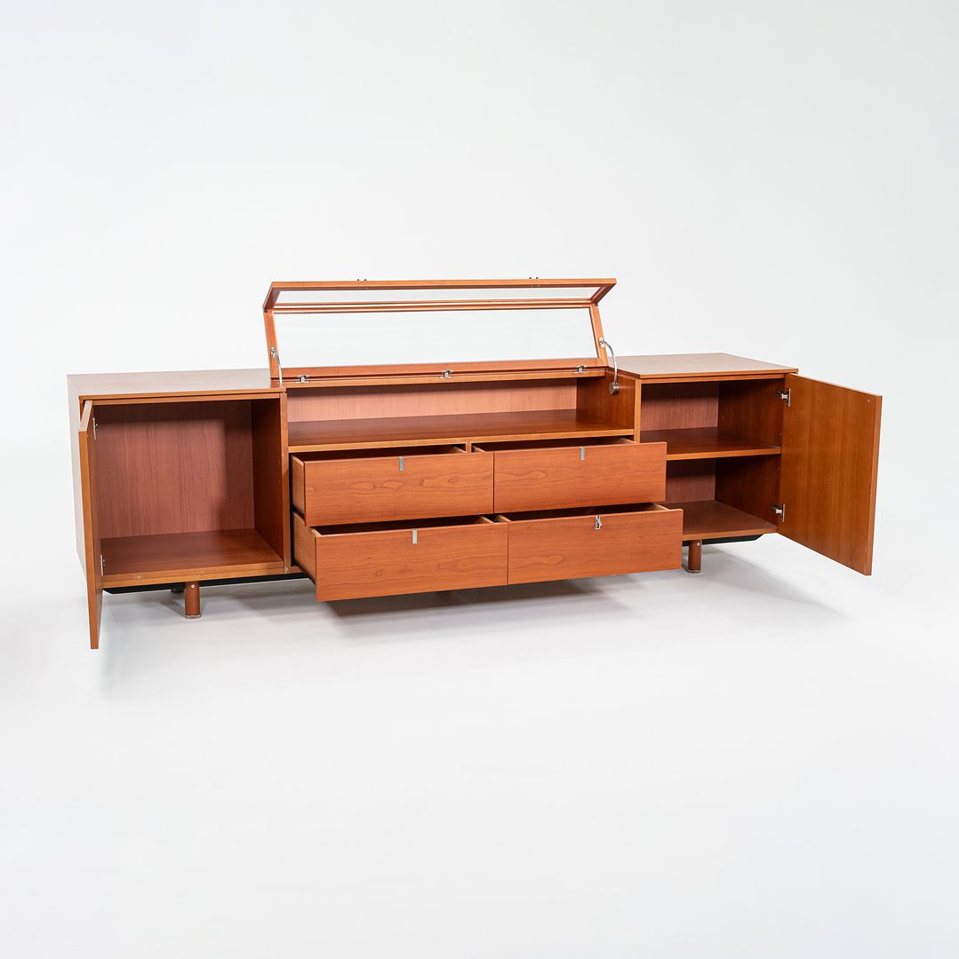 1990s ARCO / Poliform Cabinet in Cherry with Glass Case