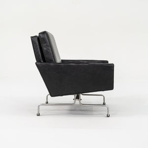 1960s Pair of PK31 Easy Lounge Chairs by Poul Kjaerholm for E. Kold Christensen in Black Leather