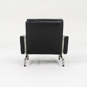 1960s Pair of PK31 Easy Lounge Chairs by Poul Kjaerholm for E. Kold Christensen in Black Leather