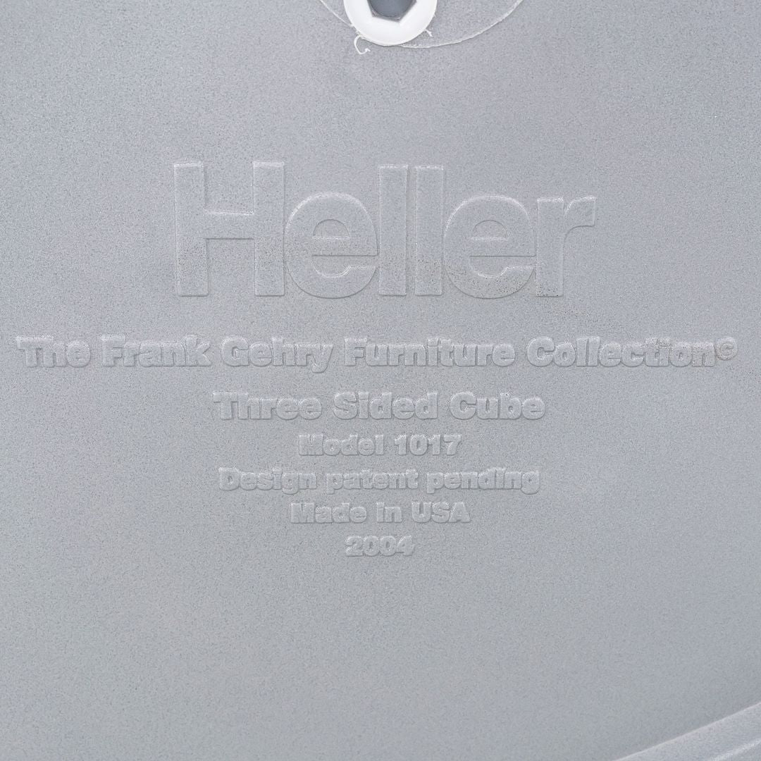 2004 Three Sided Cube Model 1017 by Frank Gehry for Heller Frank Gehry Furniture Collection