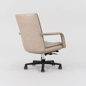 2010s Elite Desk Chair, Model 597-5 by Ed Keilhauer for Keilhauer in Beige Leather Multiple Available