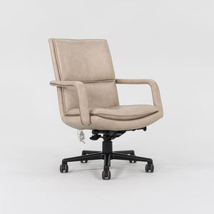 2010s Elite Desk Chair, Model 597-5 by Ed Keilhauer for Keilhauer in Beige Leather Multiple Available