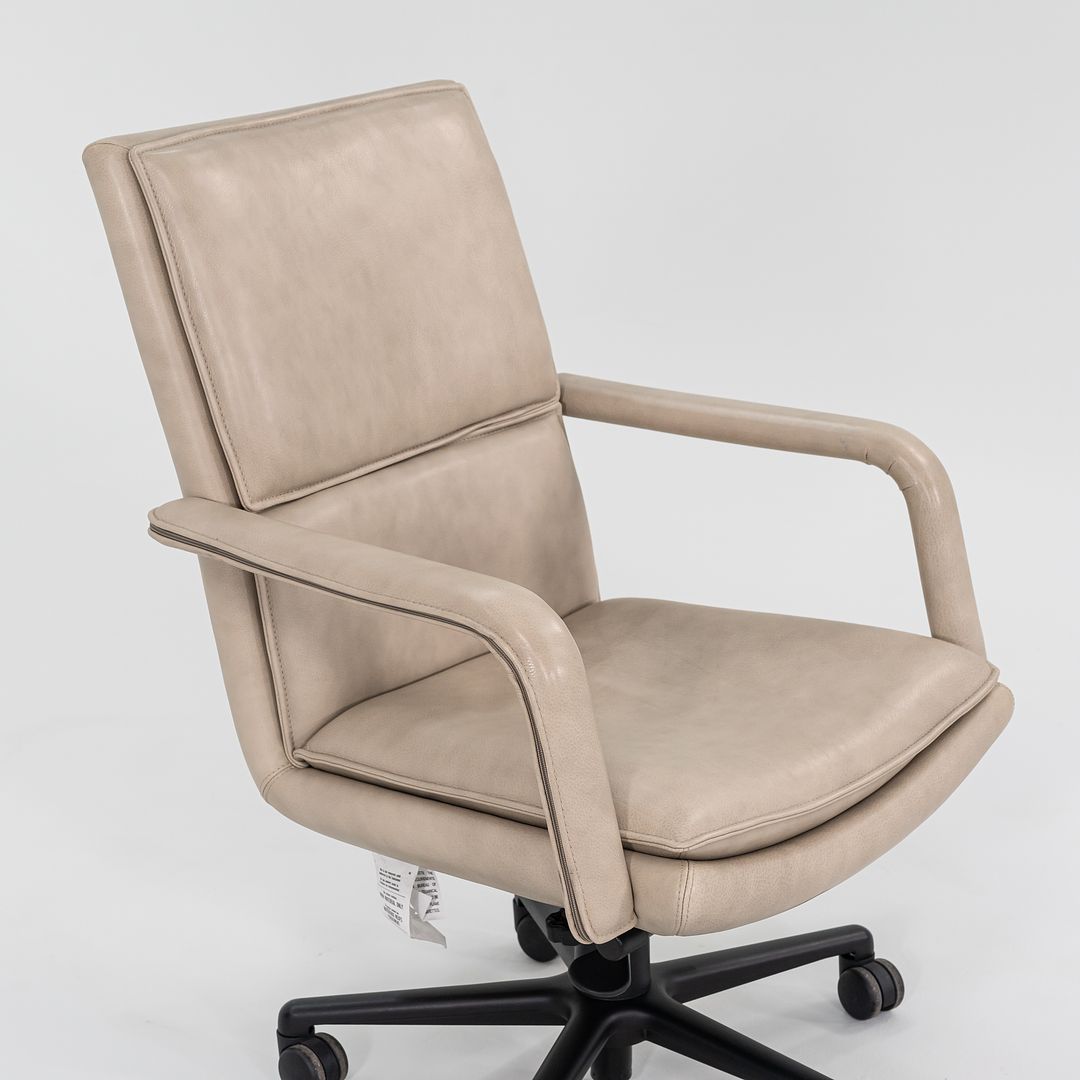 2010s Elite Desk Chair, Model 597-5 by Ed Keilhauer for Keilhauer in Beige Leather Multiple Available