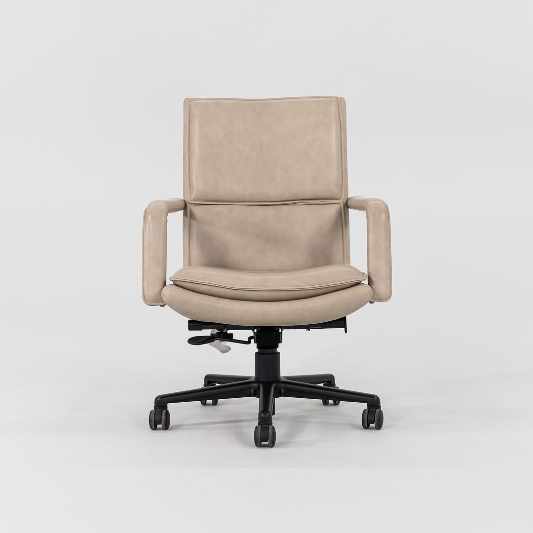 2010s Elite Desk Chair, Model 597-5 by Ed Keilhauer for Keilhauer in Beige Leather Multiple Available