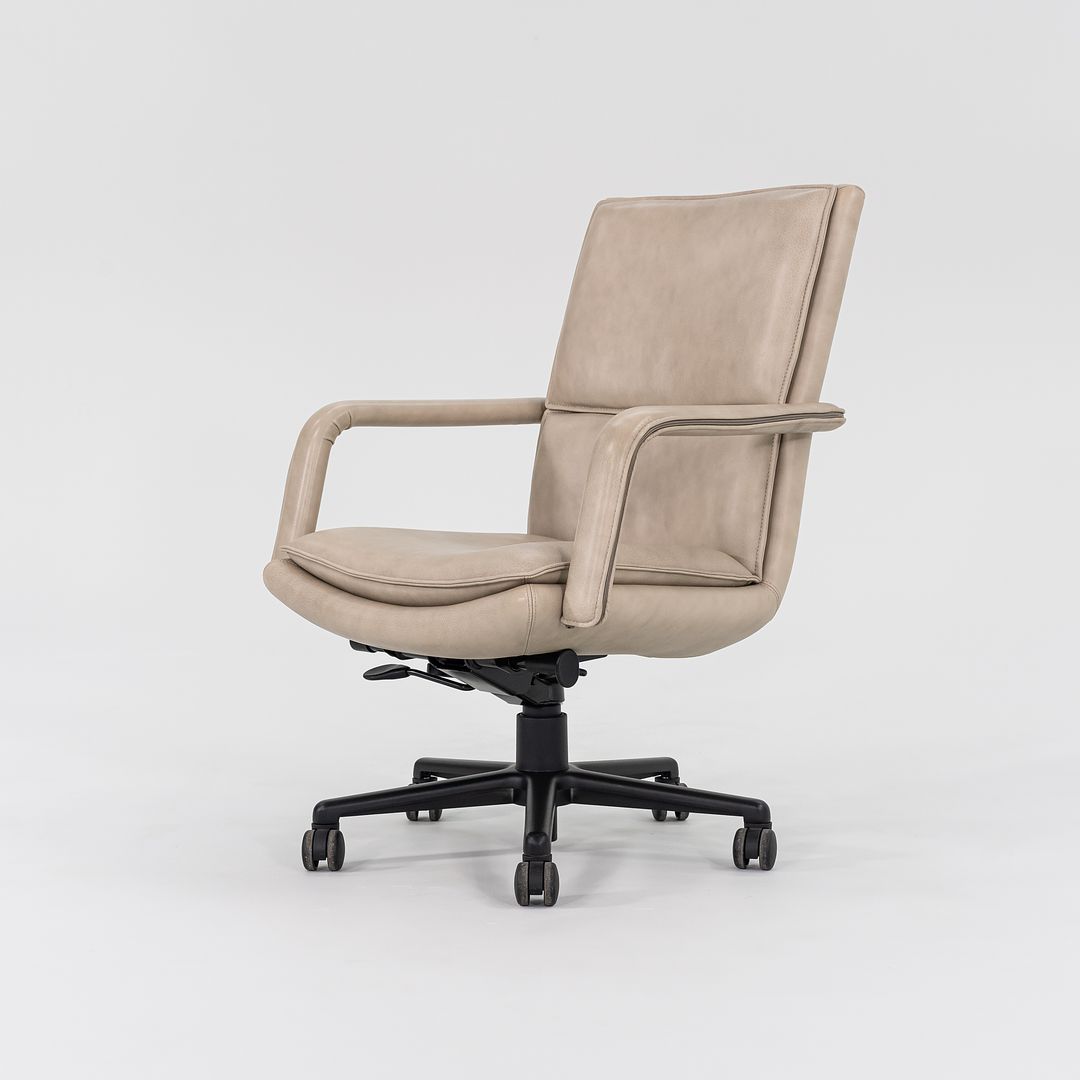 2010s Elite Desk Chair, Model 597-5 by Ed Keilhauer for Keilhauer in Beige Leather Multiple Available