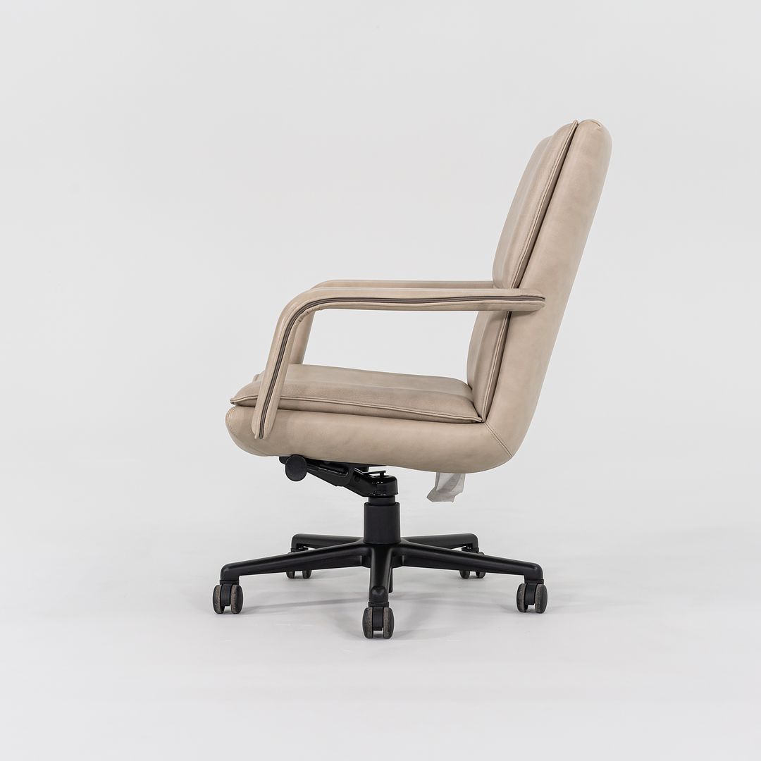 2010s Elite Desk Chair, Model 597-5 by Ed Keilhauer for Keilhauer in Beige Leather Multiple Available