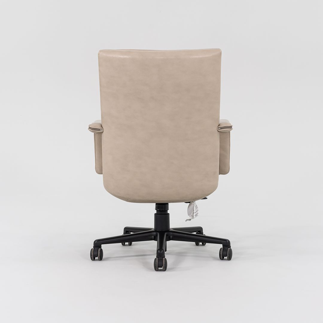 2010s Elite Desk Chair, Model 597-5 by Ed Keilhauer for Keilhauer in Beige Leather Multiple Available