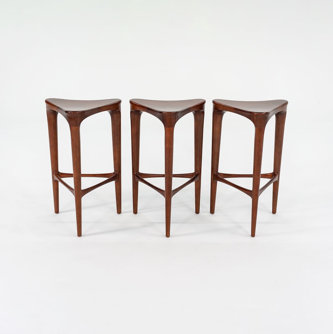 2010s 2 BY 3 Counter Stool by 2 BY 3 Design for Geiger in Cherry Wood 11x Available