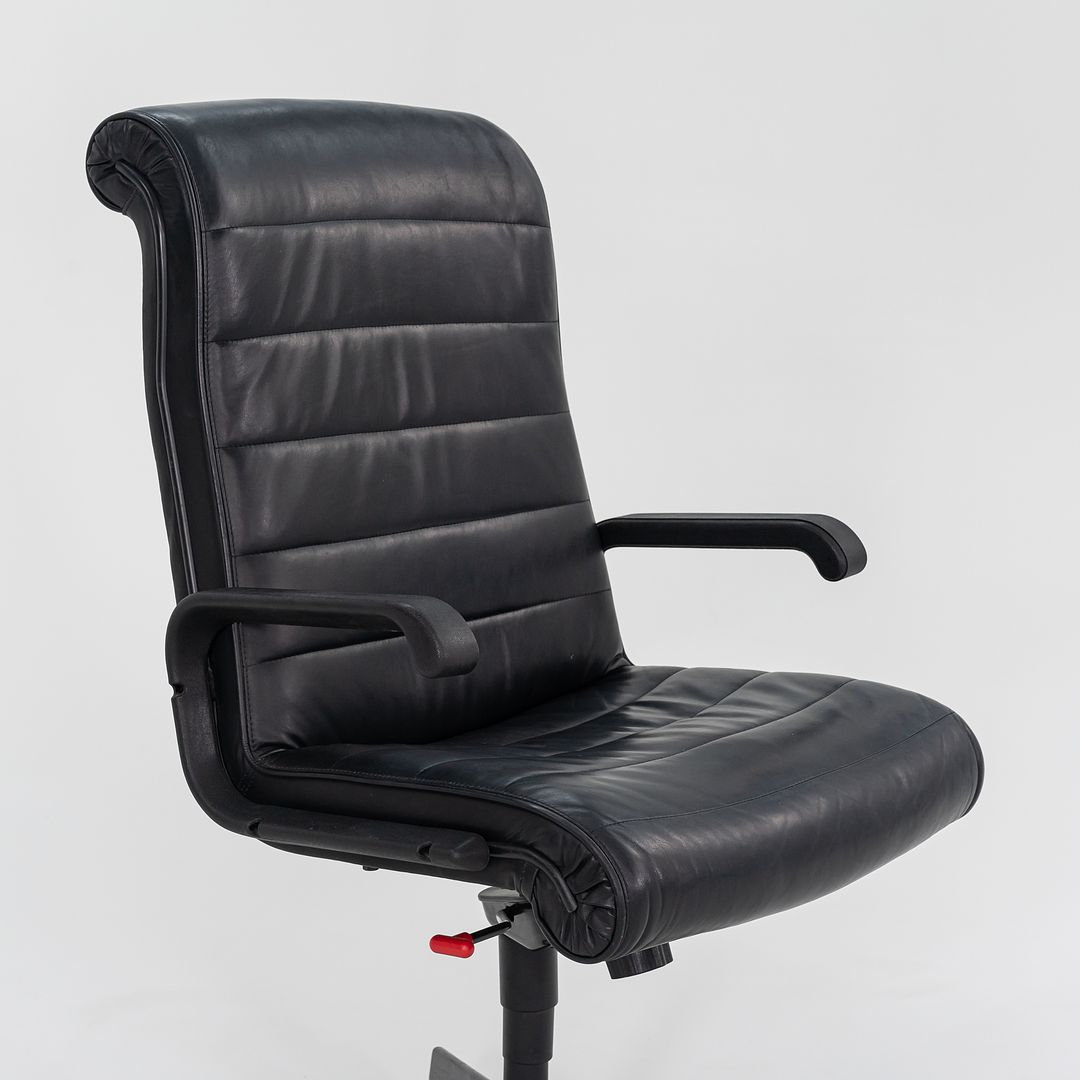 1999 Sapper Executive Chair by Richard Sapper for Knoll Leather, Foam, Plastic, Steel