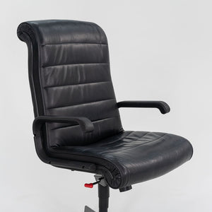 1999 Sapper Executive Chair by Richard Sapper for Knoll Leather, Foam, Plastic, Steel