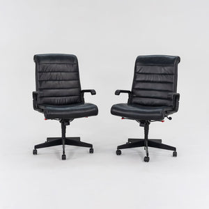 1999 Sapper Executive Chair by Richard Sapper for Knoll Leather, Foam, Plastic, Steel