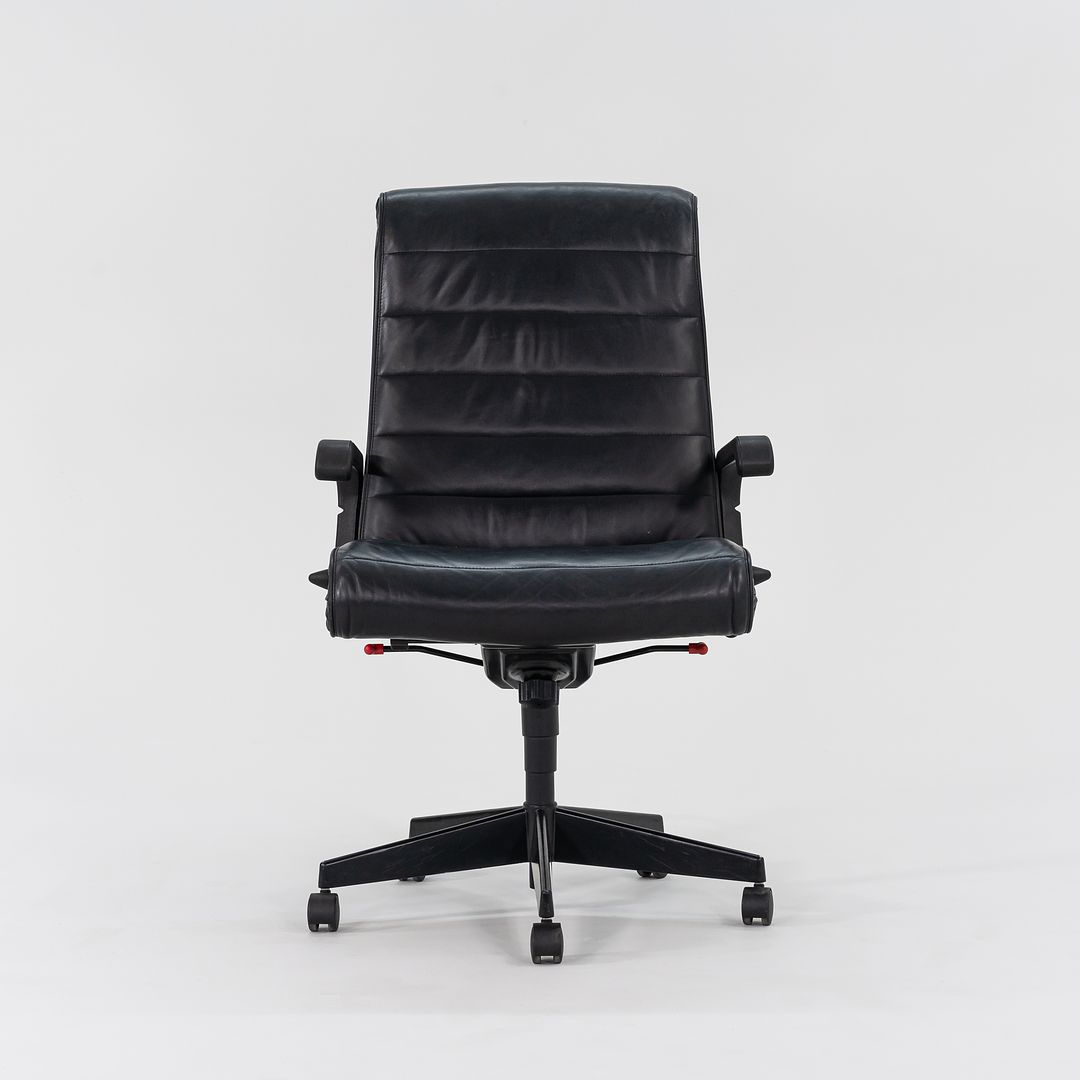 1999 Sapper Executive Chair by Richard Sapper for Knoll Leather, Foam, Plastic, Steel