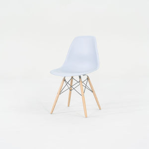 2019 DSW Side Chair with Dowel Base by Ray and Charles Eames for Herman Miller Plastic, Steel, Wood, Rubber