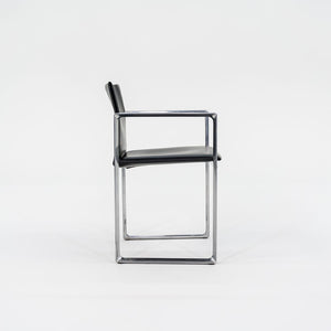 2010s 184 Eve Chair by Piero Lissoni for Cassina in Black Leather and Aluminum 12+ Available