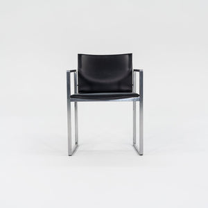 2010s 184 Eve Chair by Piero Lissoni for Cassina in Black Leather and Aluminum 12+ Available