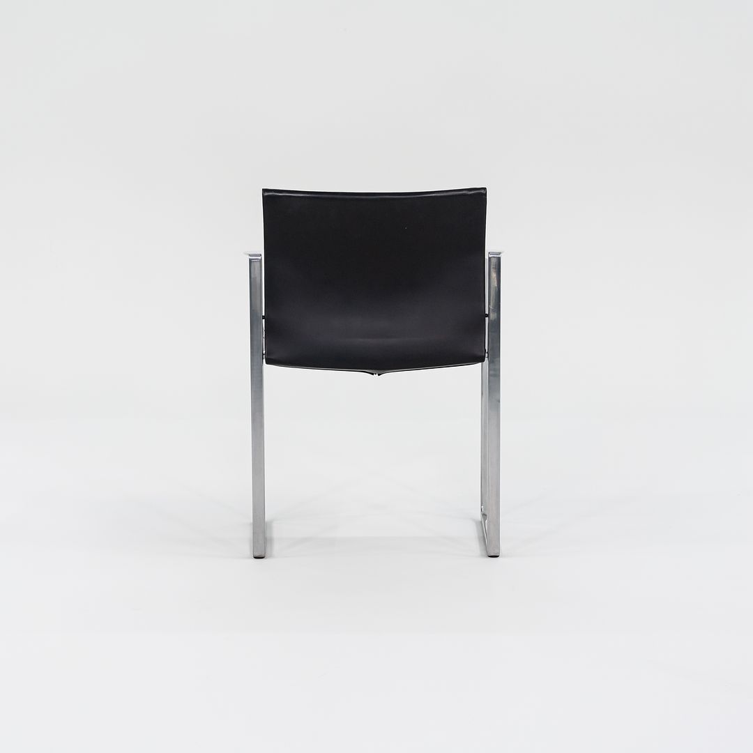 2010s 184 Eve Chair by Piero Lissoni for Cassina in Black Leather and Aluminum 12+ Available