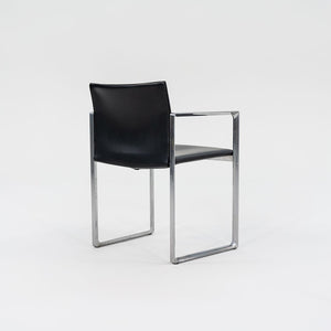 2010s 184 Eve Chair by Piero Lissoni for Cassina in Black Leather and Aluminum 12+ Available