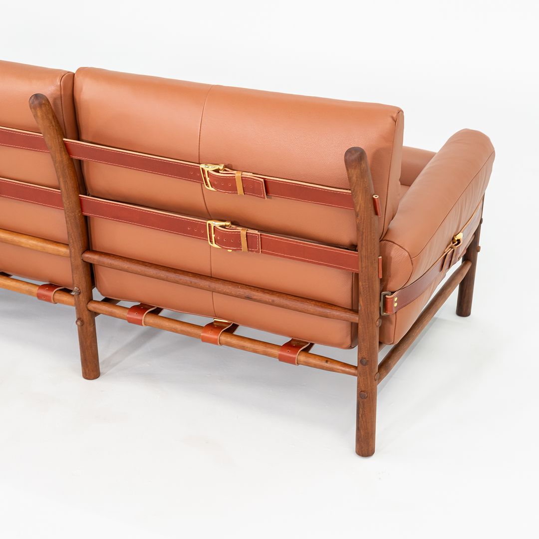 1970s Kontiki Three Seat Sofa by Arne Norell for Scanform with New Upholstery