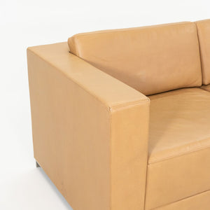 2019 B.1 Three Seat Sofa by Fabien Baron for Bernhardt Design in Caramel Leather