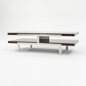 2011 Tara Coffee Table by Deirdre Jordan and Vincente Jimenez of Troscan Design for Holly Hunt in Rosewood and Polished Steel