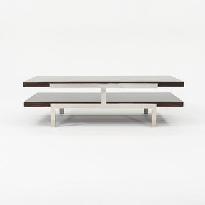 2011 Tara Coffee Table by Deirdre Jordan and Vincente Jimenez of Troscan Design for Holly Hunt in Rosewood and Polished Steel