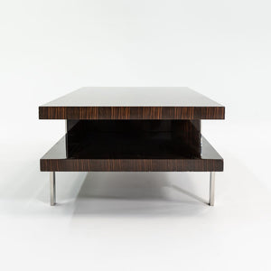 2011 Tara Coffee Table by Deirdre Jordan and Vincente Jimenez of Troscan Design for Holly Hunt in Rosewood and Polished Steel