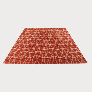 2011 Tai Ping and Edward Fields Aria I Nomad Collection Hand Tufted Wool Area Rug in Red 10 ft x 10 ft