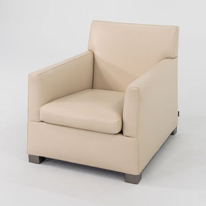 2010s Leather Lounge Chair by Rodolfo Dordoni for MInotti Leather, Foam, Padding, Wood, Steel