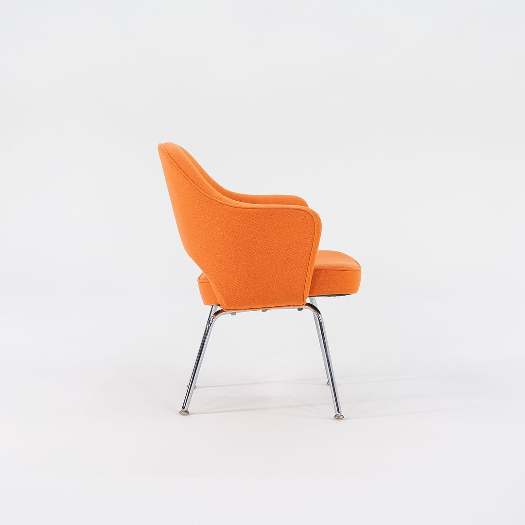 1980s Executive Desk Chair, Model 71 USB by Eero Saarinen for Knoll Steel, Plastic, Foam, Fabric, Plywood, Polyurethane