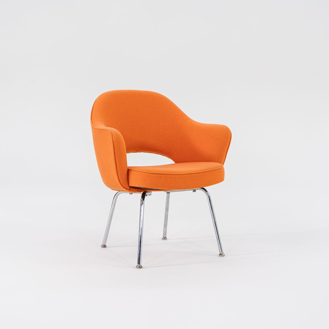 1980s Executive Desk Chair, Model 71 USB by Eero Saarinen for Knoll Steel, Plastic, Foam, Fabric, Plywood, Polyurethane