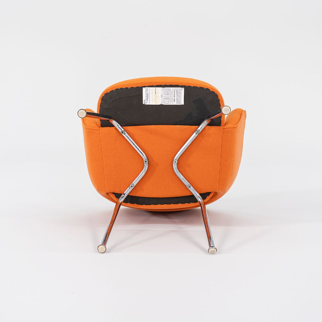 1980s Executive Desk Chair, Model 71 USB by Eero Saarinen for Knoll Steel, Plastic, Foam, Fabric, Plywood, Polyurethane