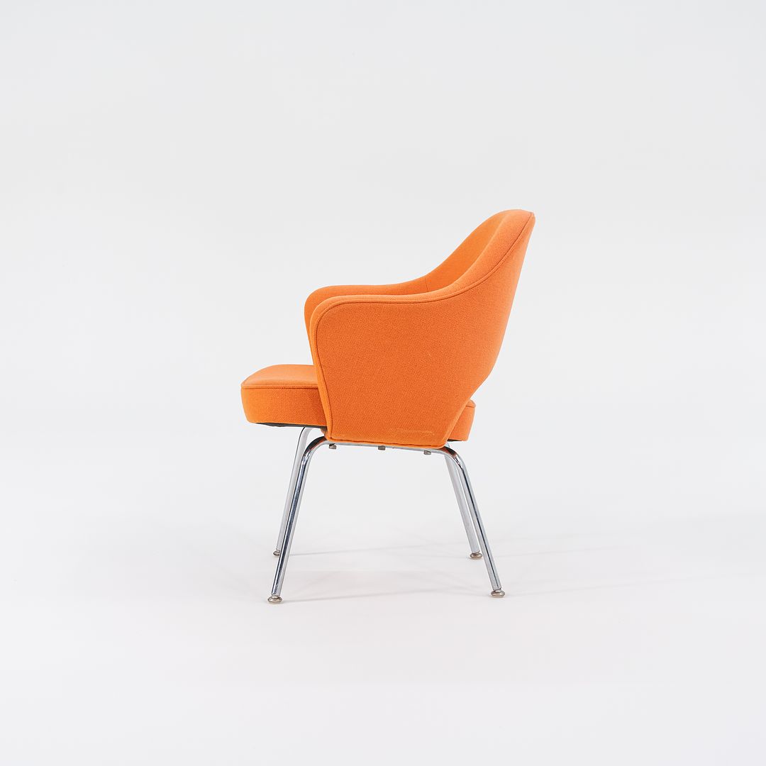 1980s Executive Desk Chair, Model 71 USB by Eero Saarinen for Knoll Steel, Plastic, Foam, Fabric, Plywood, Polyurethane