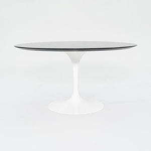 2010s Eero Saarinen for Knoll Tulip Pedestal Dining Table with 54" Ebonized Wood Top