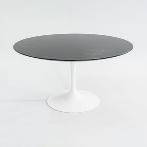 2010s Eero Saarinen for Knoll Tulip Pedestal Dining Table with 54" Ebonized Wood Top