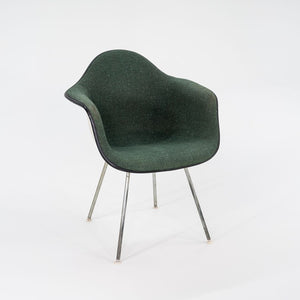 1970s DAX Dining Armchair by Ray and Charles Eames for Herman MIller Fiberglass, Padding, Fabric, Rubber, Plastic, Steel