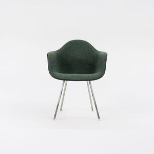 1970s DAX Dining Armchair by Ray and Charles Eames for Herman MIller Fiberglass, Padding, Fabric, Rubber, Plastic, Steel