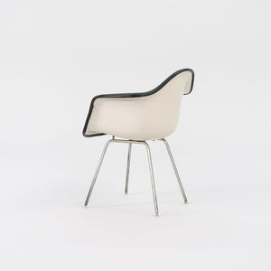 1970s DAX Dining Armchair by Ray and Charles Eames for Herman MIller Fiberglass, Padding, Fabric, Rubber, Plastic, Steel